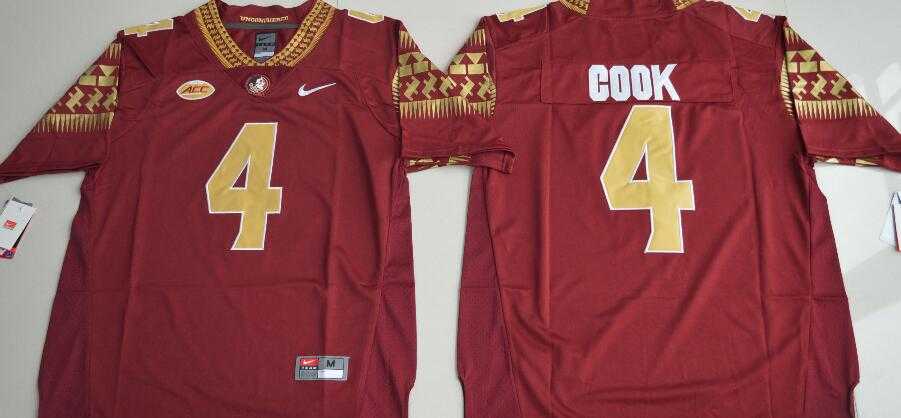 Florida State Seminoles #4 Dalvin Cook Red College Football Jersey